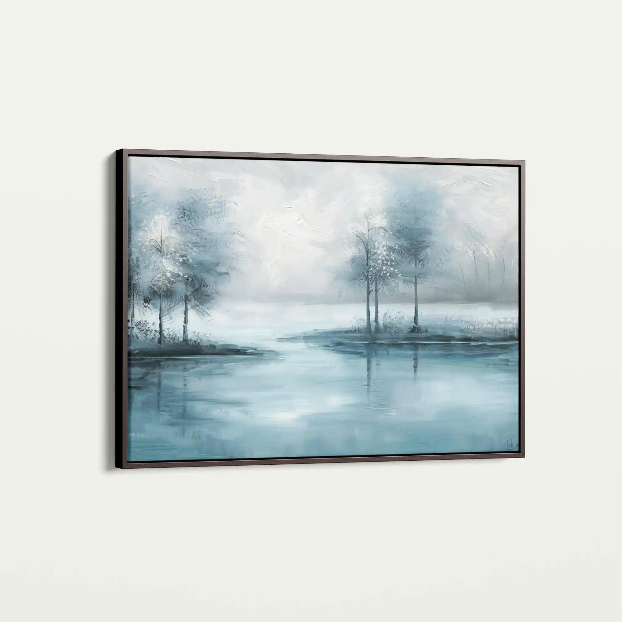 Floral 293 Canvas Art 60 x 40 cm / Black