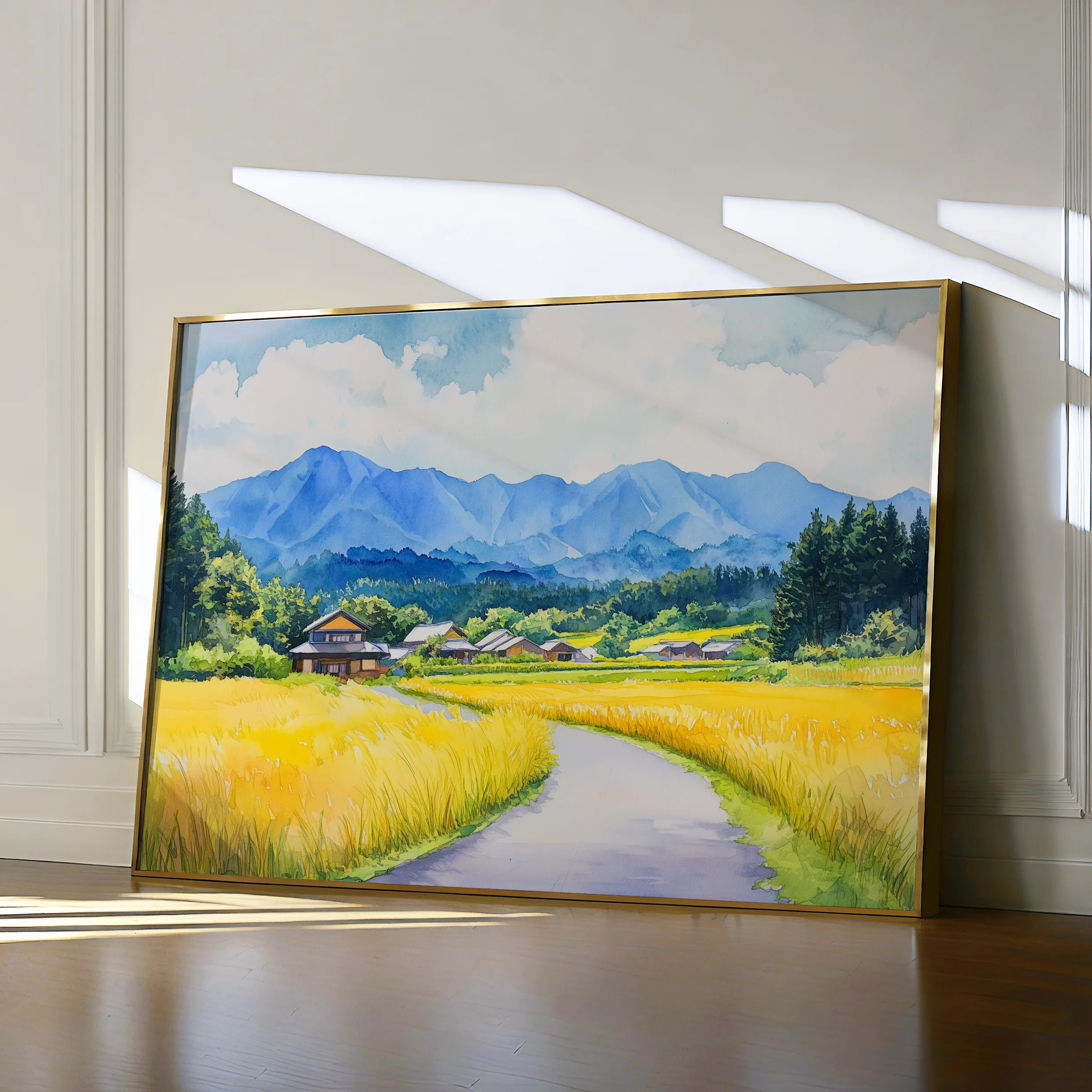 Landscape 293 Canvas Art 18" x 24" / 45 x 60 cm / Black