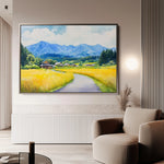 Landscape 293 Canvas Art 18" x 24" / 45 x 60 cm / Black