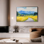 Landscape 293 Canvas Art 60 x 40 cm / Black