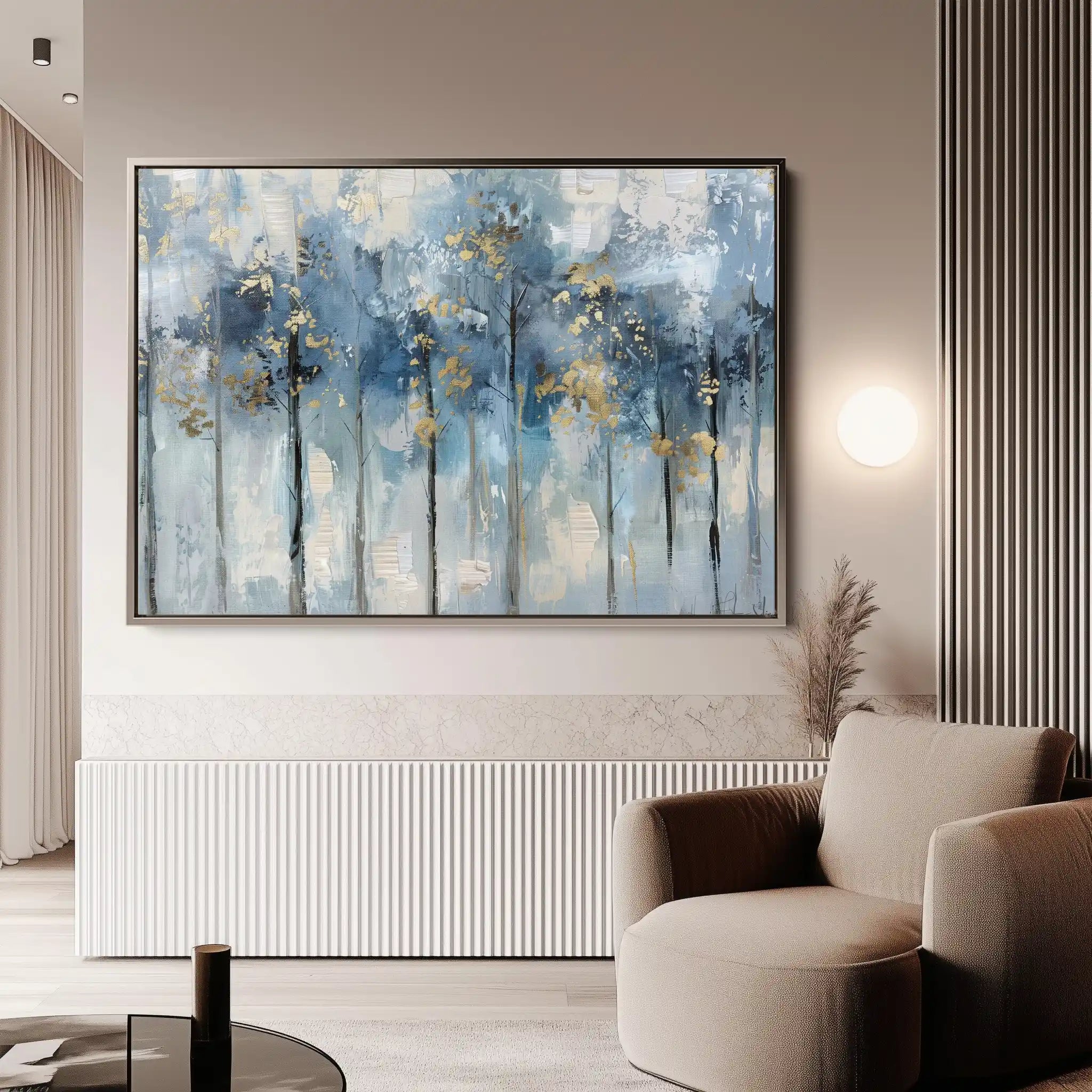 Floral 294 Canvas Art 60 x 40 cm / Black