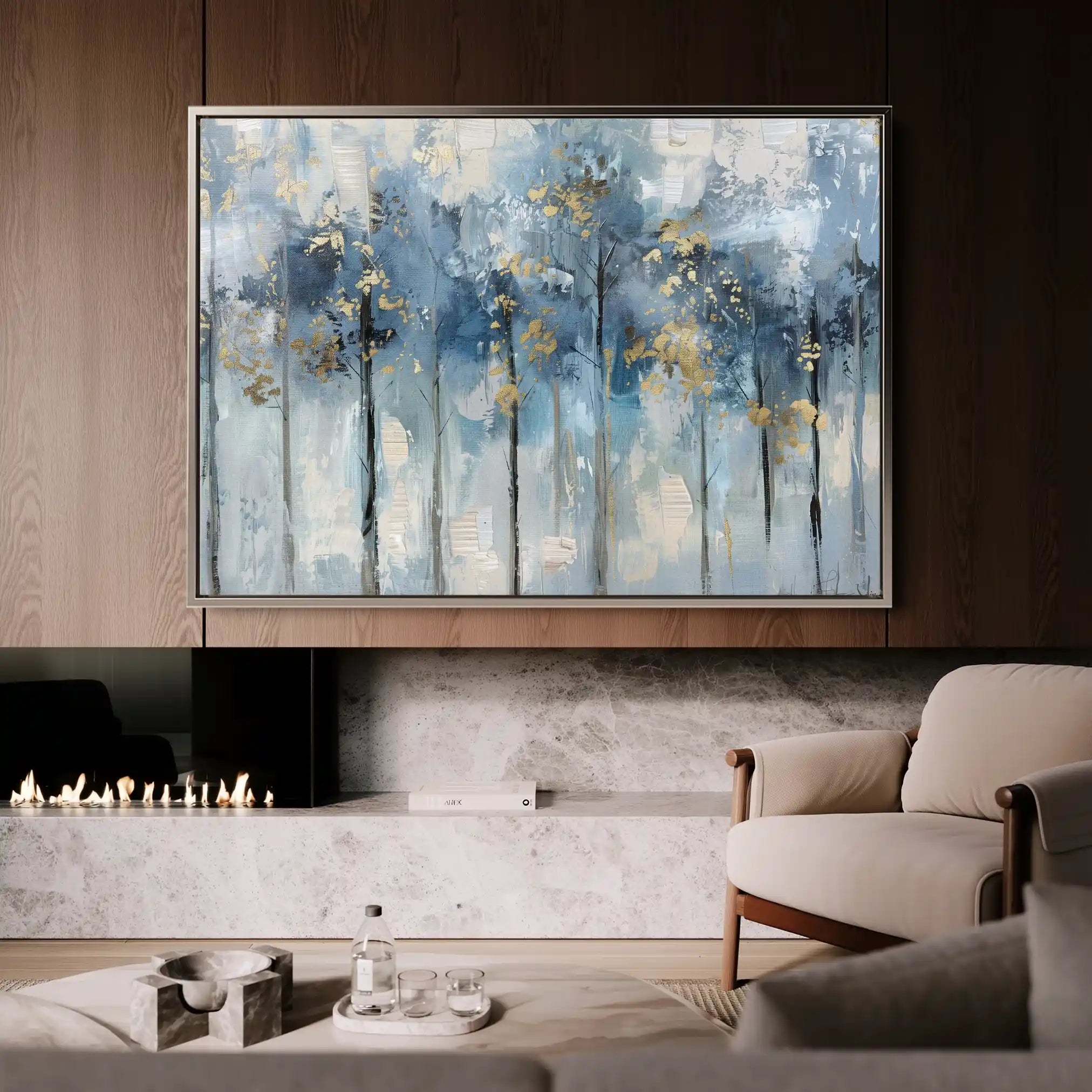Floral 294 Canvas Art 60 x 40 cm / Black