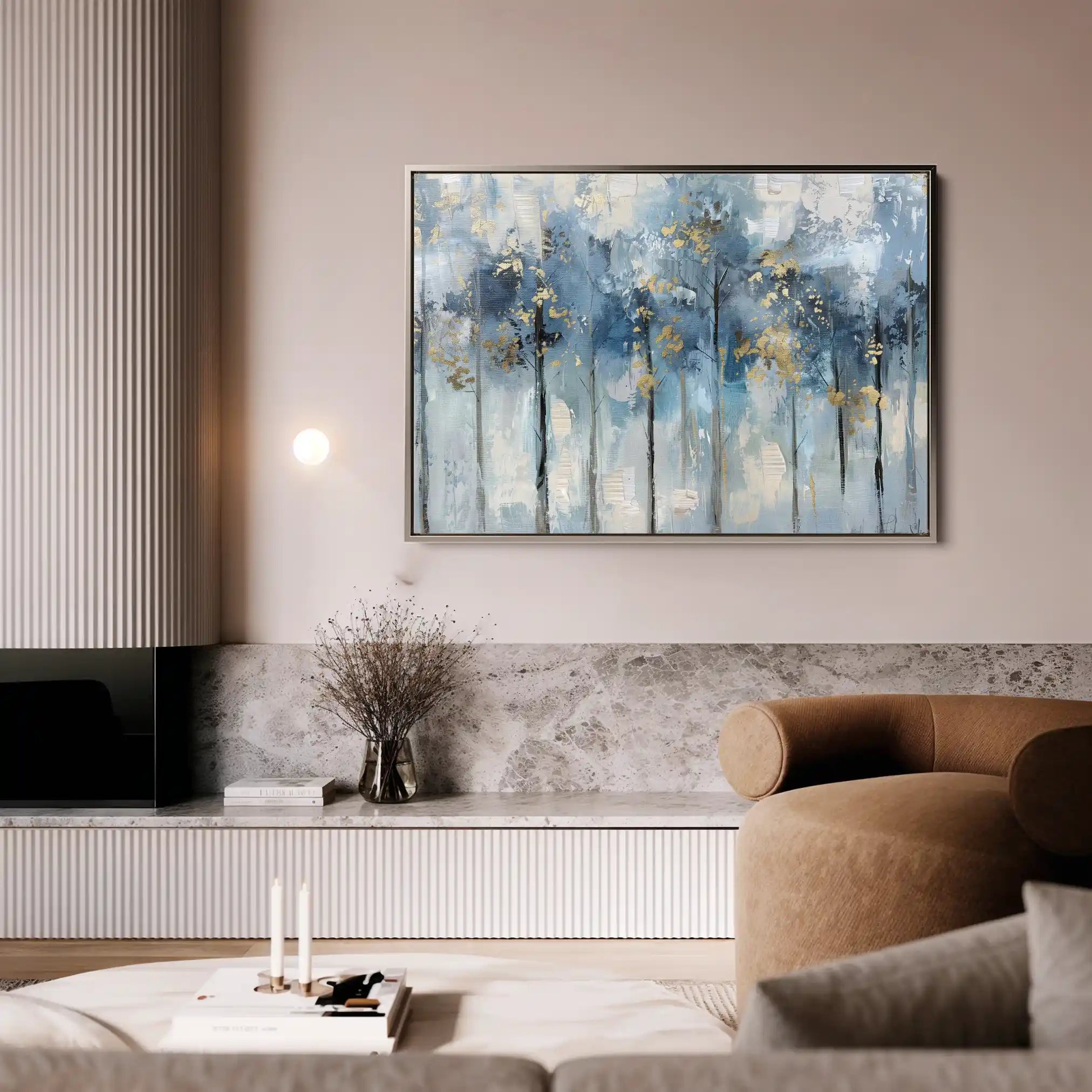Floral 294 Canvas Art 60 x 40 cm / Black