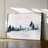 Landscape 294 Canvas Art 18" x 24" / 45 x 60 cm / Black