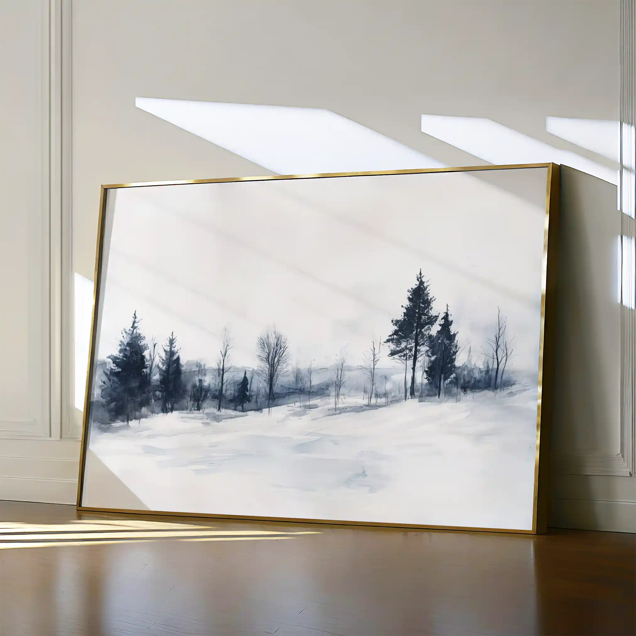 Landscape 294 Canvas Art 60 x 40 cm / Black