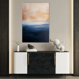 Abstract 295 Canvas Art 18" x 24" / 45 x 60 cm / Black