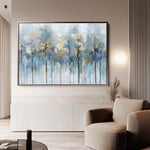 Floral 295 Canvas Art 60 x 40 cm / Black