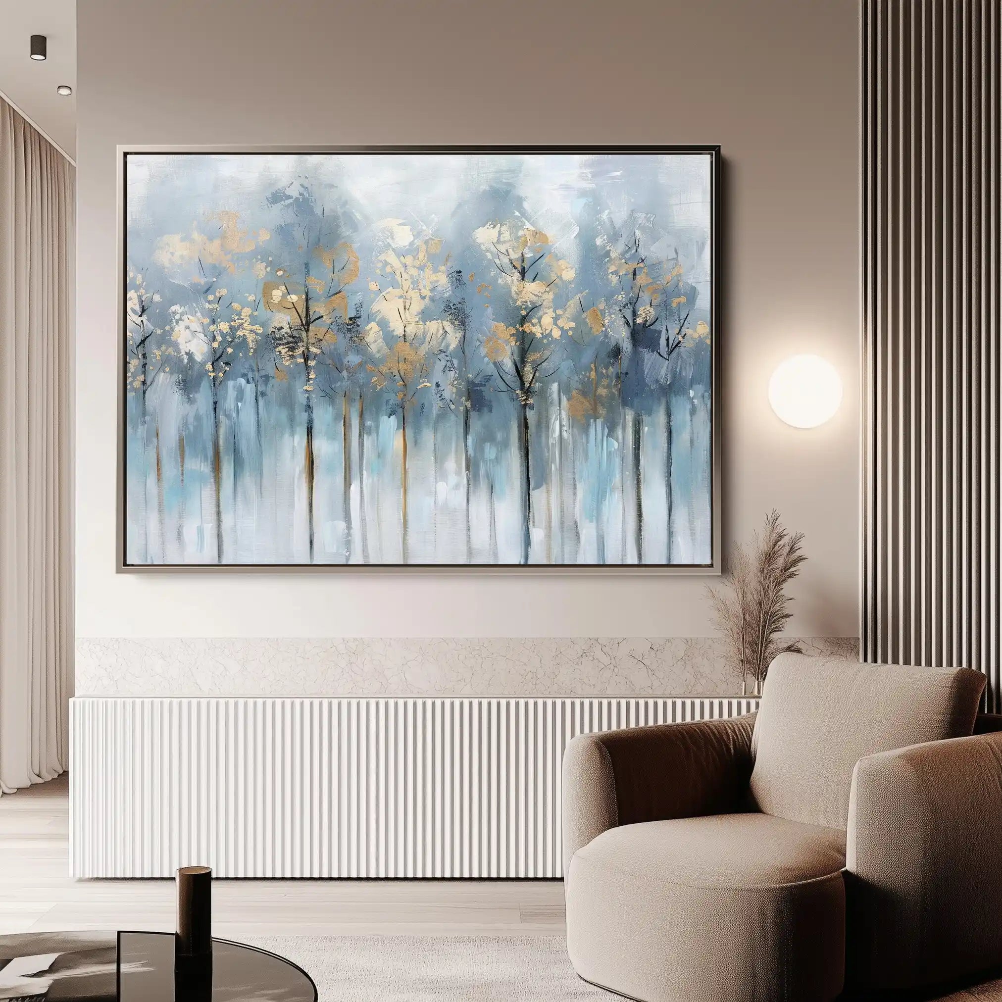 Floral 295 Canvas Art 60 x 40 cm / Black