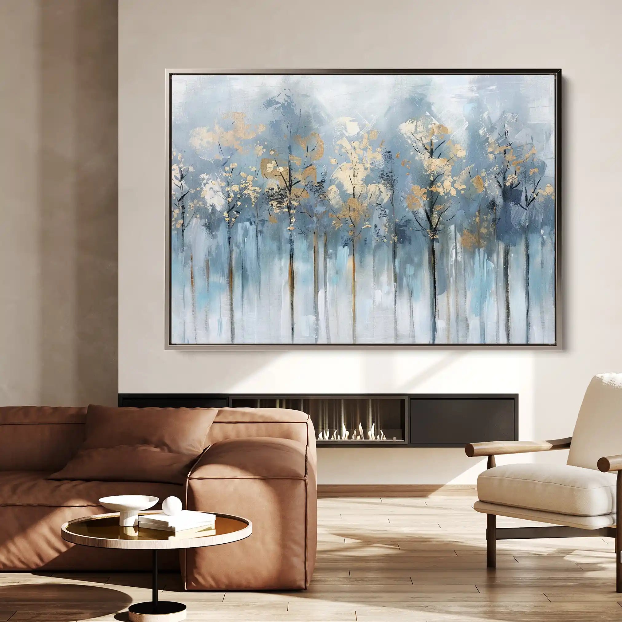 Floral 295 Canvas Art 60 x 40 cm / Black