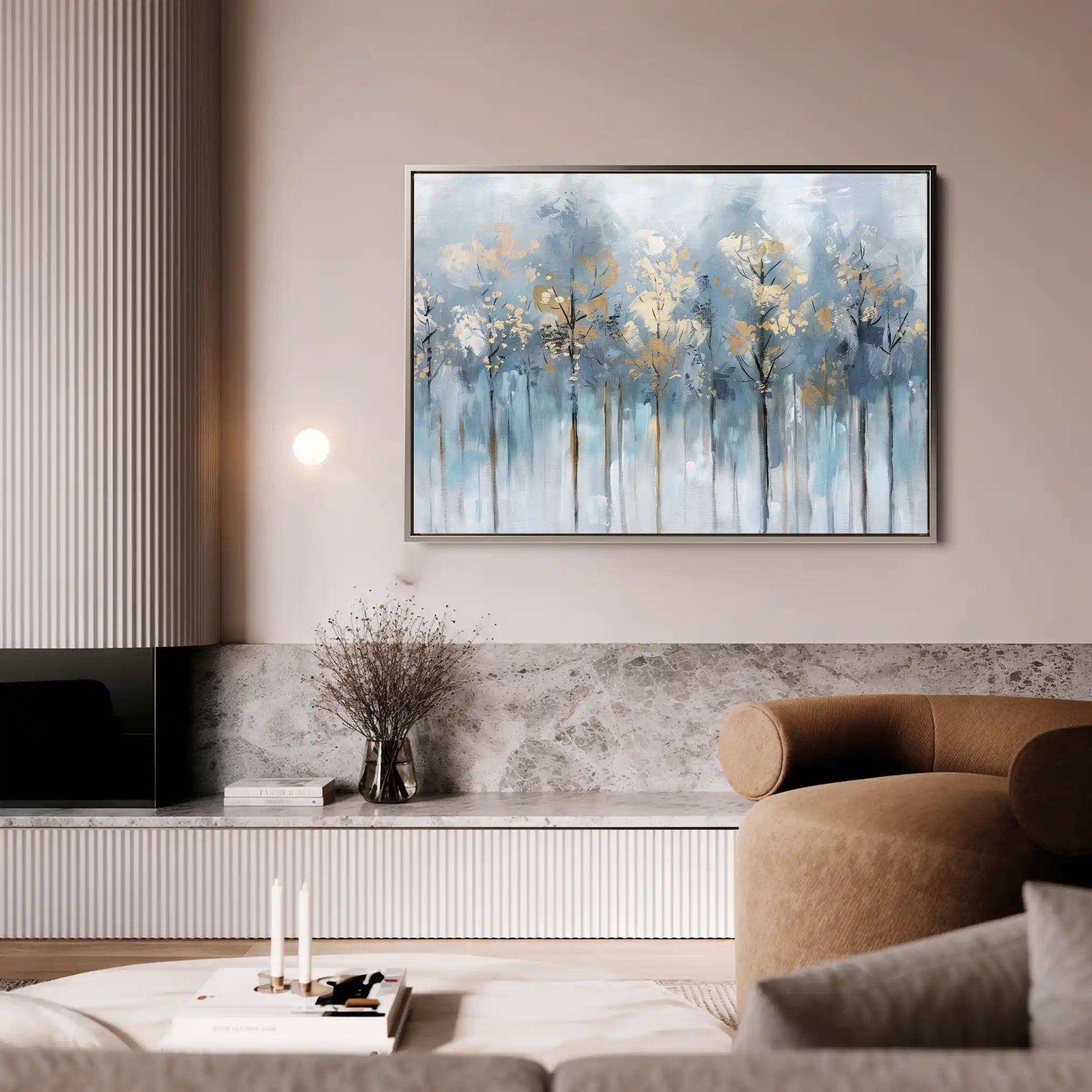 Floral 295 Canvas Art 60 x 40 cm / Black