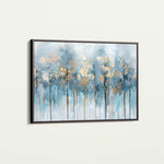 Floral 295 Canvas Art 60 x 40 cm / Black