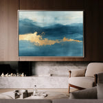 Abstract 296 Canvas Art 18" x 24" / 45 x 60 cm / Black