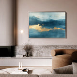Abstract 296 Canvas Art 18" x 24" / 45 x 60 cm / Black