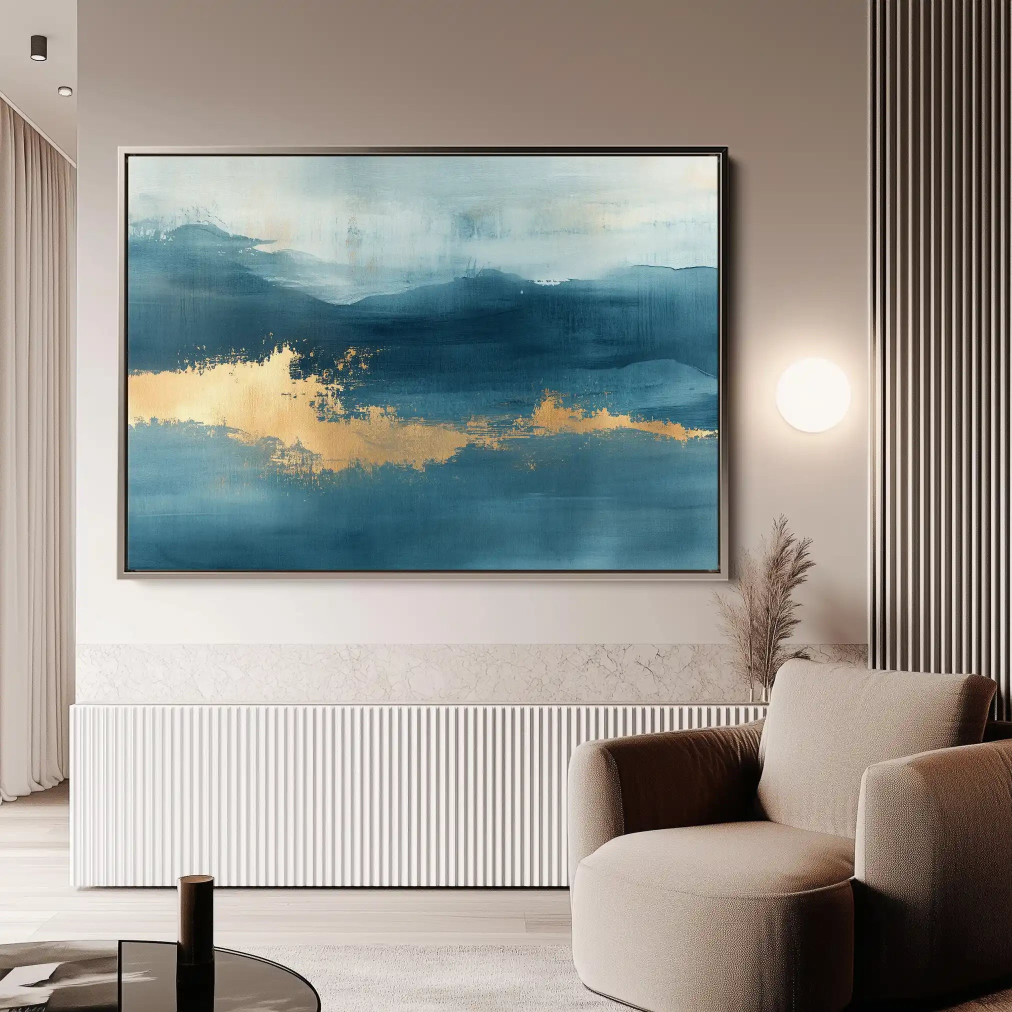 Abstract 296 Canvas Art 60 x 40 cm / Black