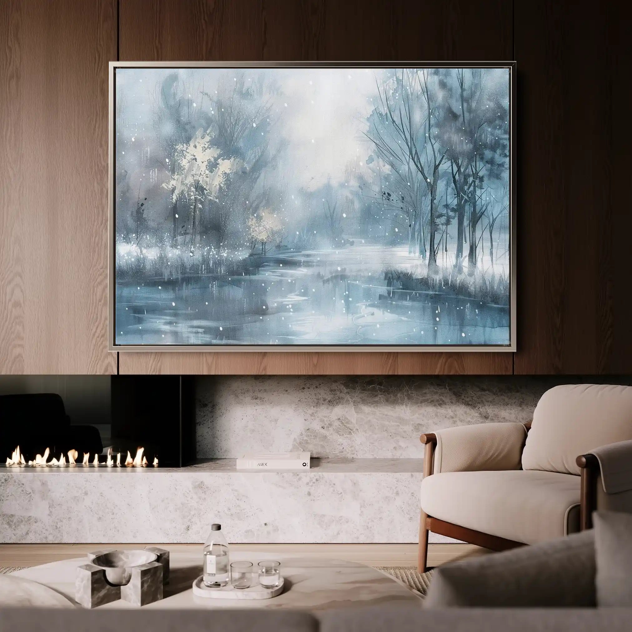 Floral 296 Canvas Art 60 x 40 cm / Black