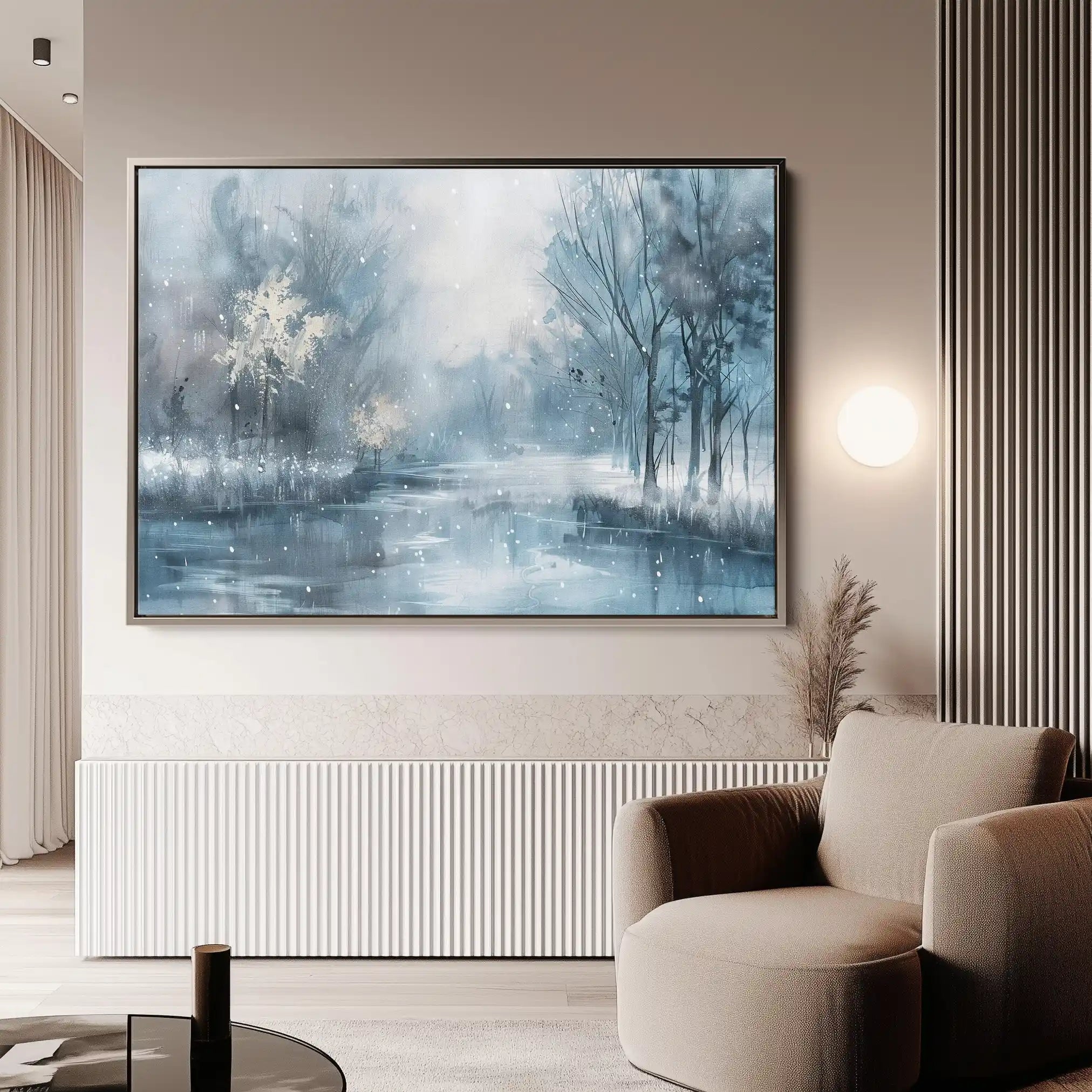 Floral 296 Canvas Art 60 x 40 cm / Black