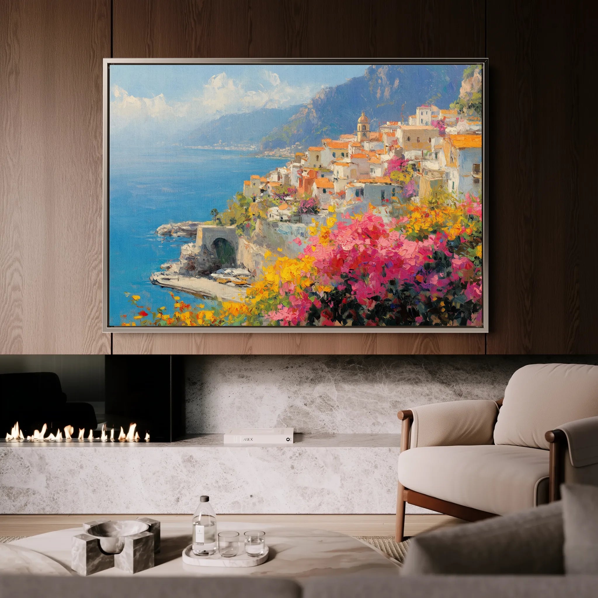 Landscape 296 Canvas Art 18" x 24" / 45 x 60 cm / Black