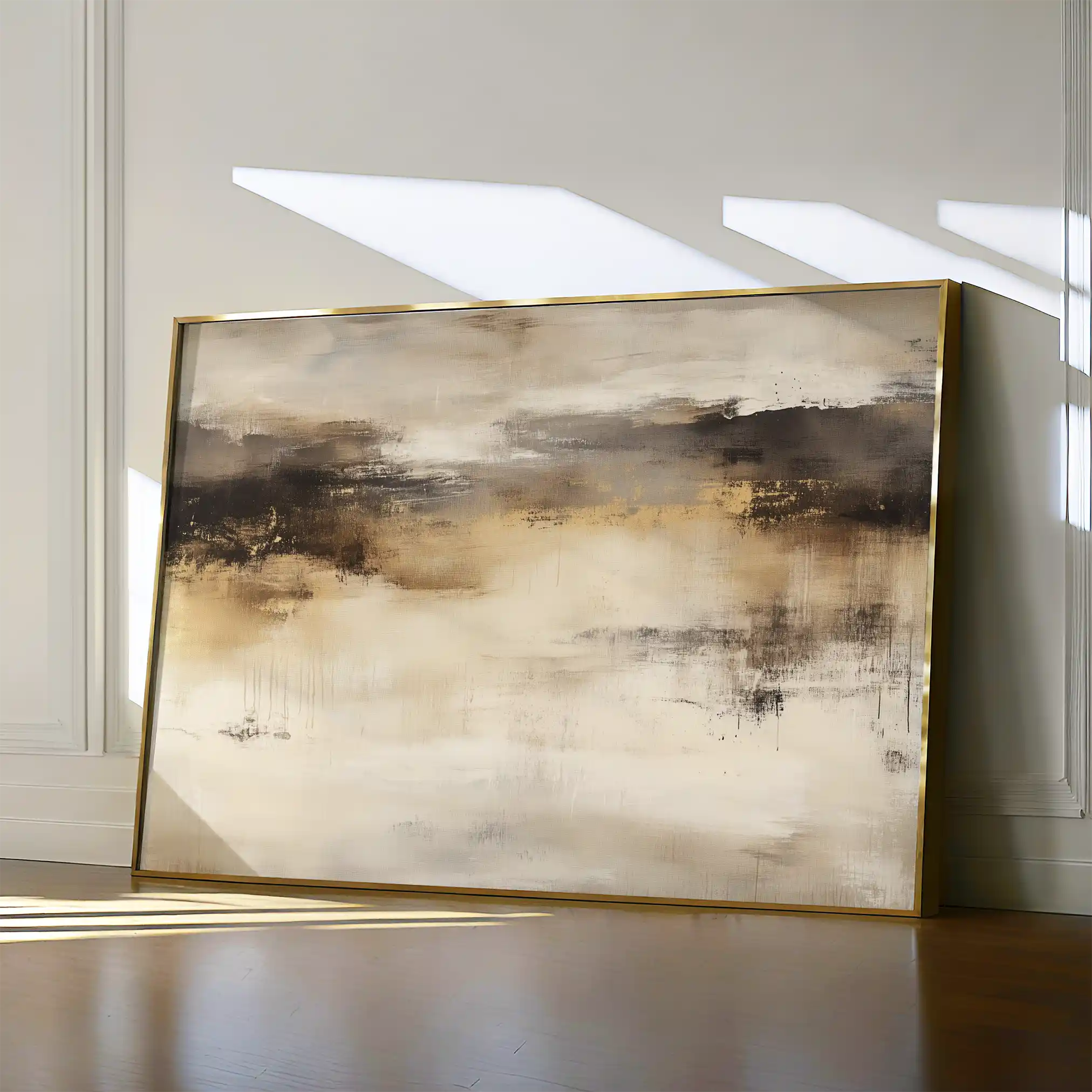 Abstract 297 Canvas Art 18" x 24" / 45 x 60 cm / Black