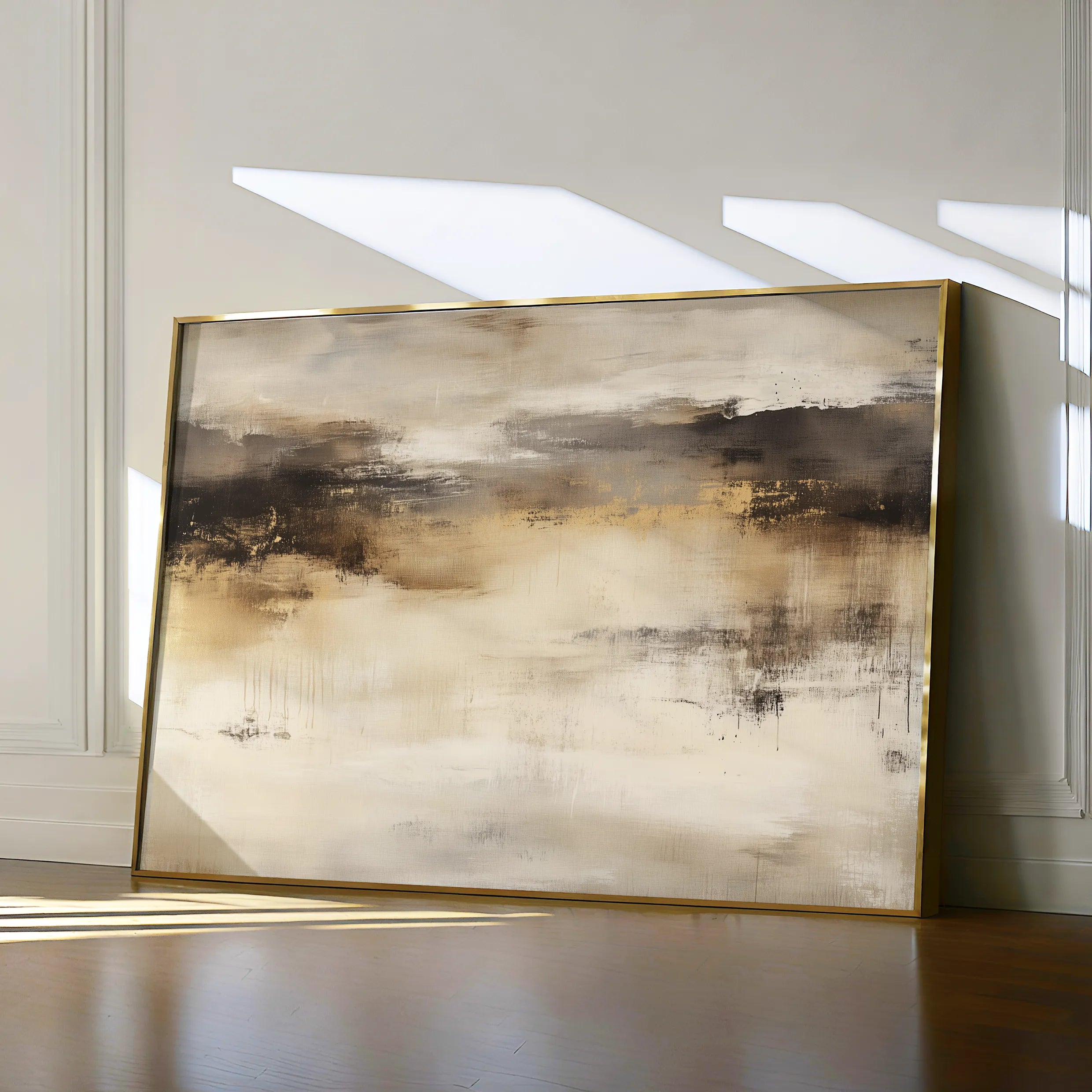 Abstract 297 Canvas Art 18" x 24" / 45 x 60 cm / Black