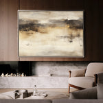 Abstract 297 Canvas Art 18" x 24" / 45 x 60 cm / Black