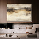 Abstract 297 Canvas Art 18" x 24" / 45 x 60 cm / Black
