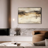 Abstract 297 Canvas Art 18" x 24" / 45 x 60 cm / Black
