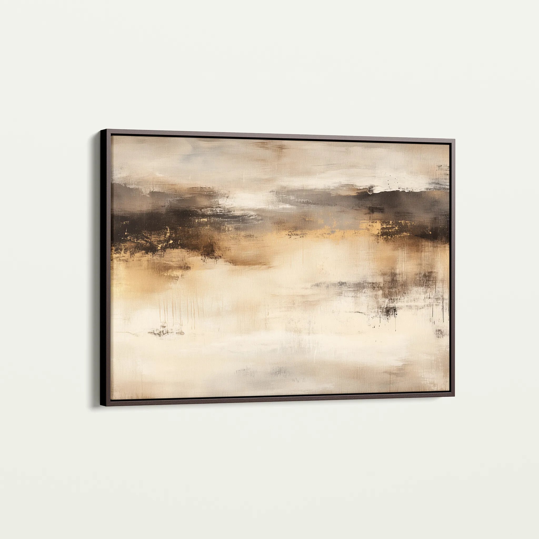 Abstract 297 Canvas Art 18" x 24" / 45 x 60 cm / Black