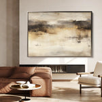 Abstract 297 Canvas Art 60 x 40 cm / Black
