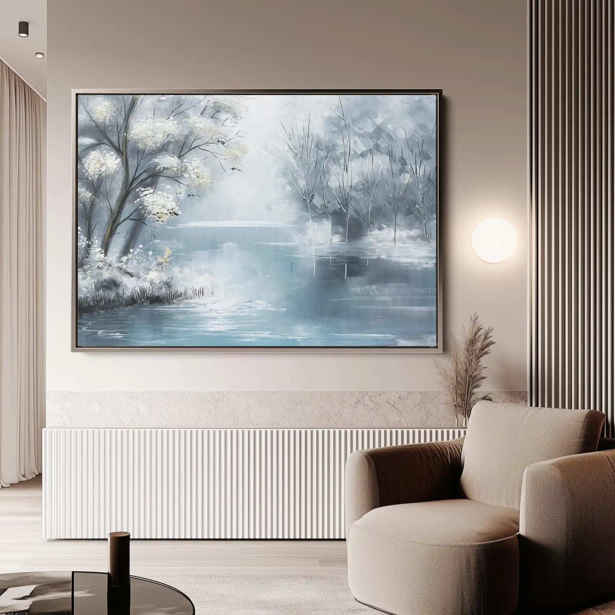 Floral 297 Canvas Art 60 x 40 cm / Black