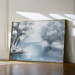 Floral 297 Canvas Art 60 x 40 cm / Black