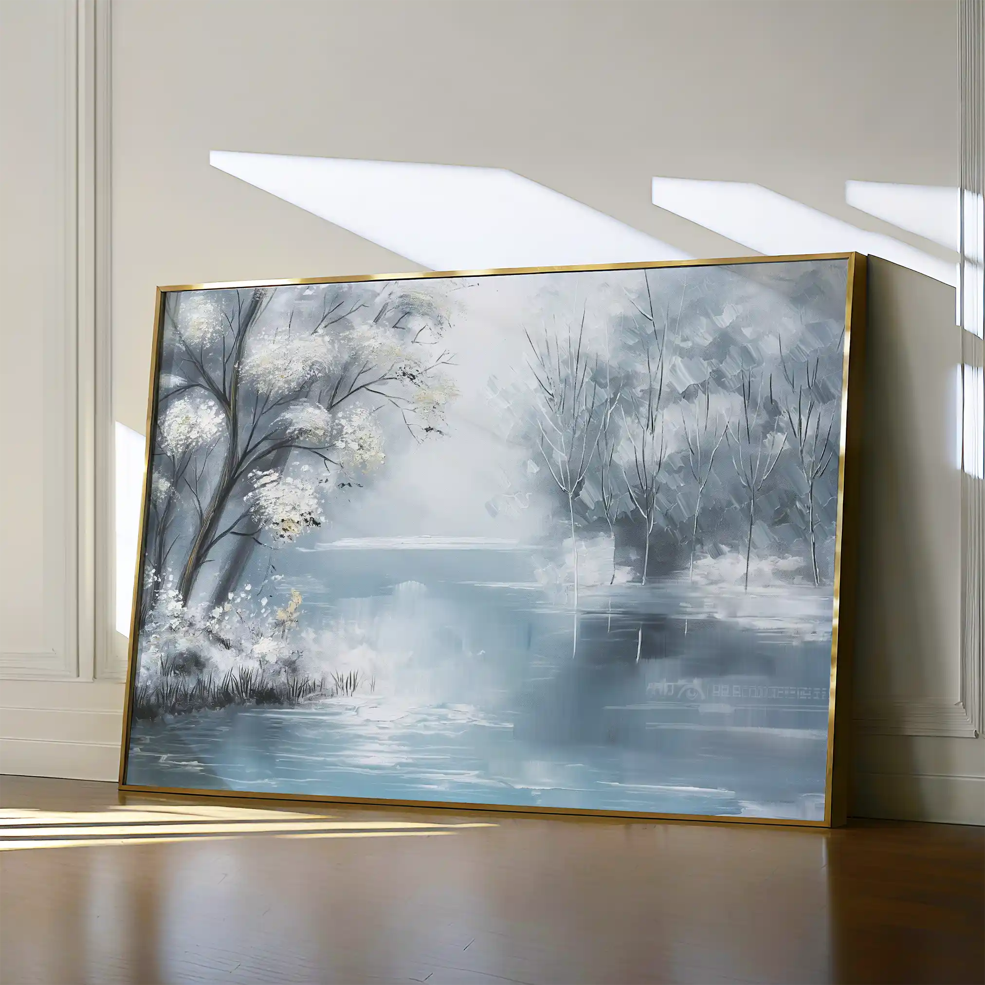 Floral 297 Canvas Art 60 x 40 cm / Black