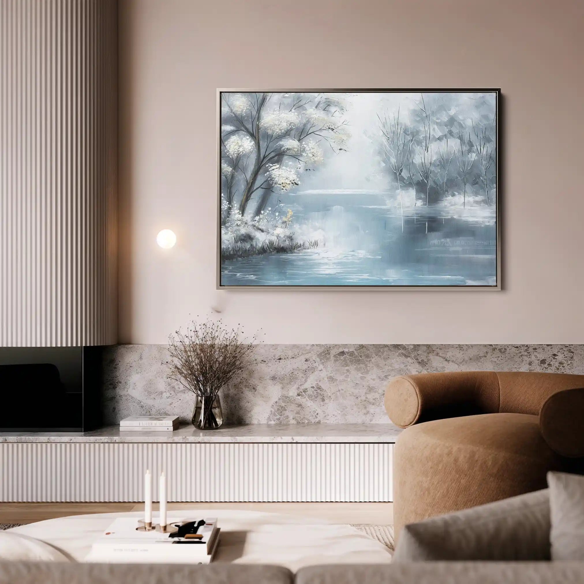 Floral 297 Canvas Art 60 x 40 cm / Black