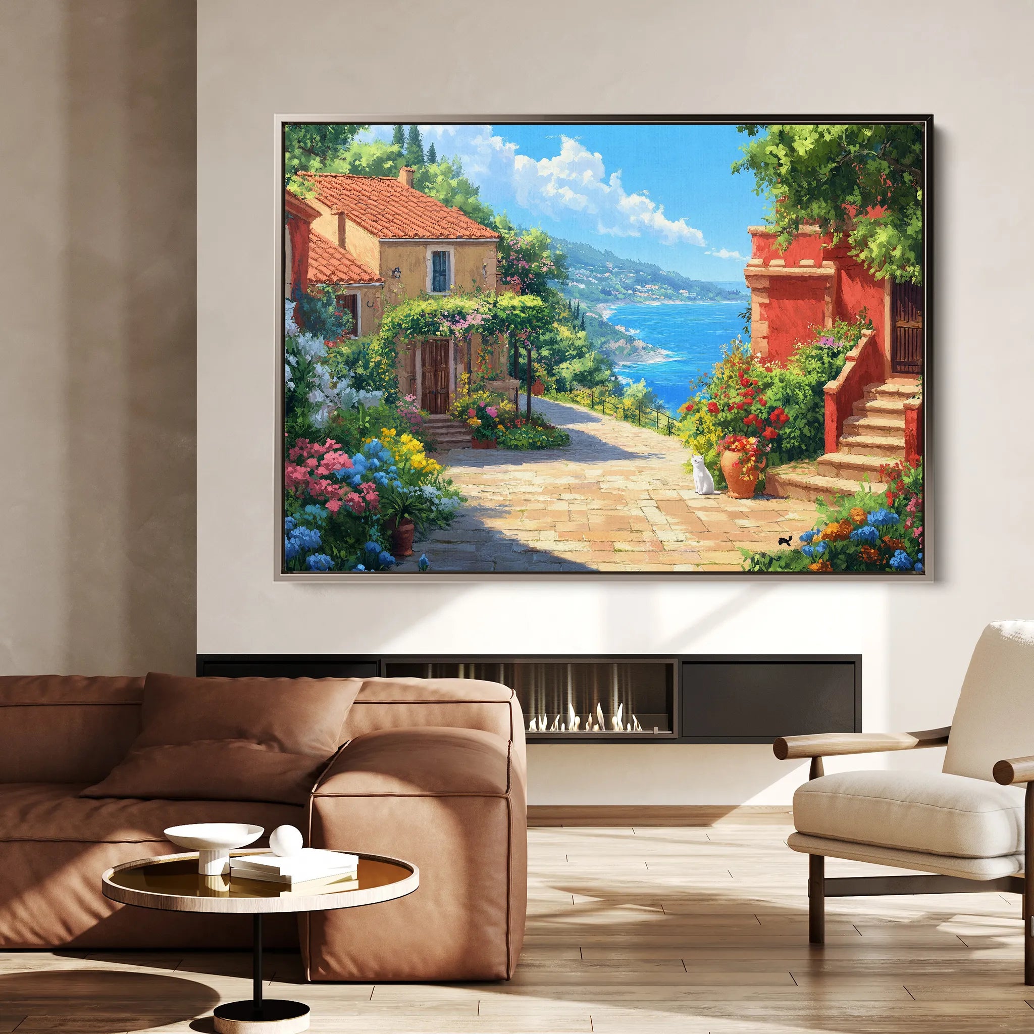 Landscape 297 Canvas Art 18" x 24" / 45 x 60 cm / Black