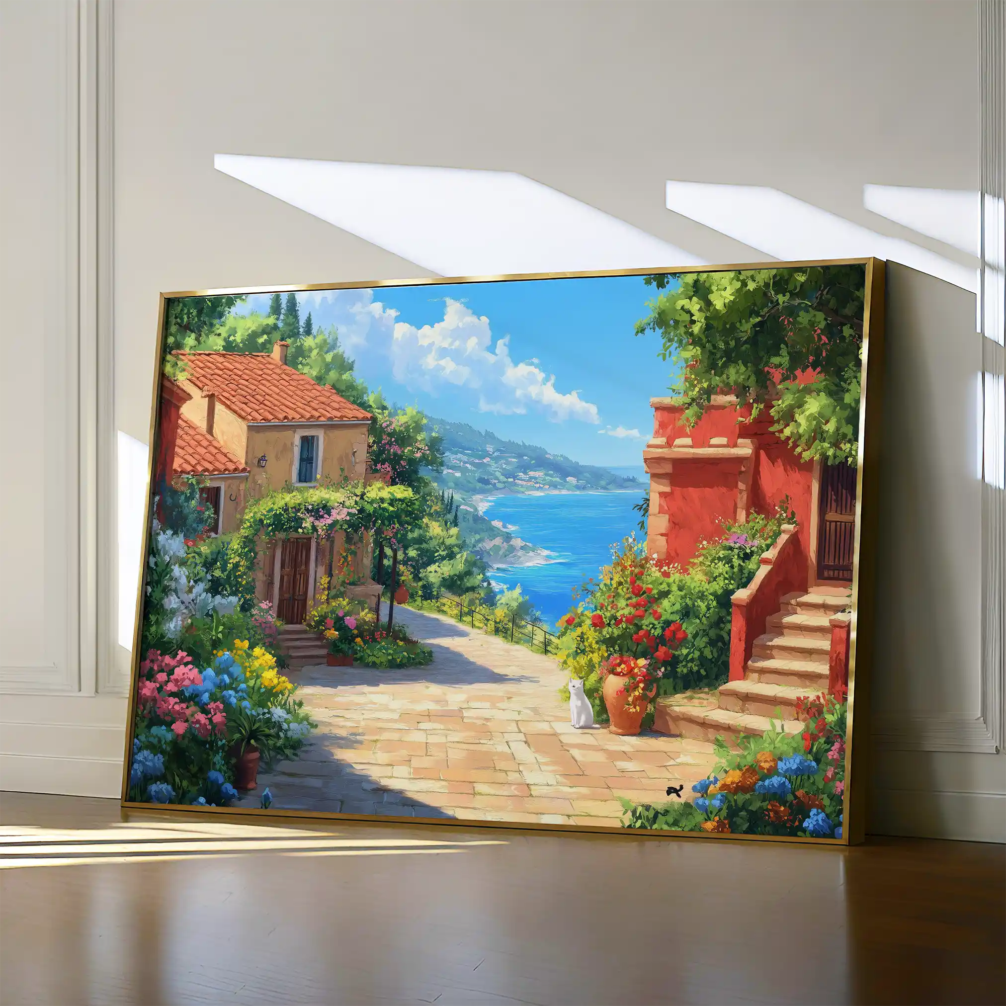 Landscape 297 Canvas Art 60 x 40 cm / Black
