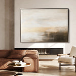 Abstract 298 Canvas Art 18" x 24" / 45 x 60 cm / Black