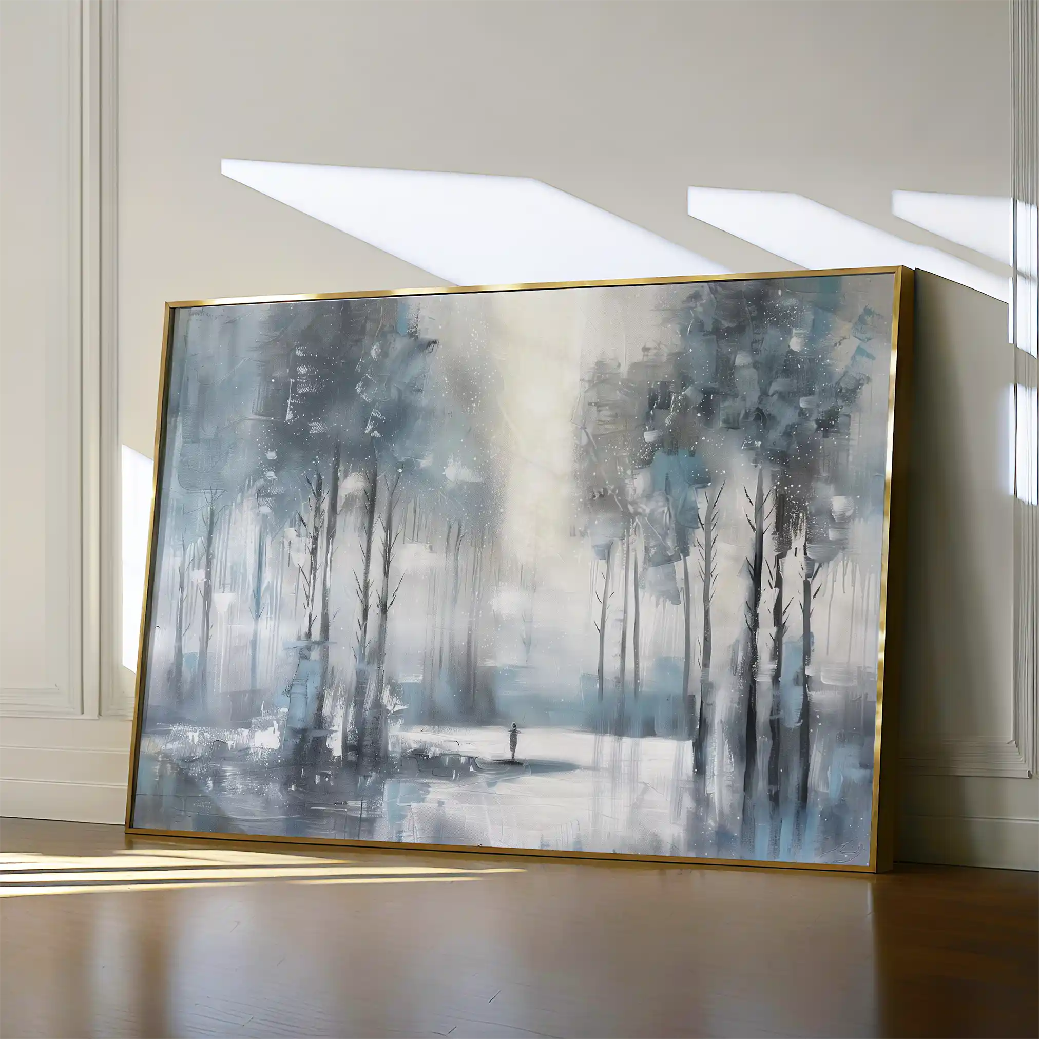 Floral 298 Canvas Art 60 x 40 cm / Black