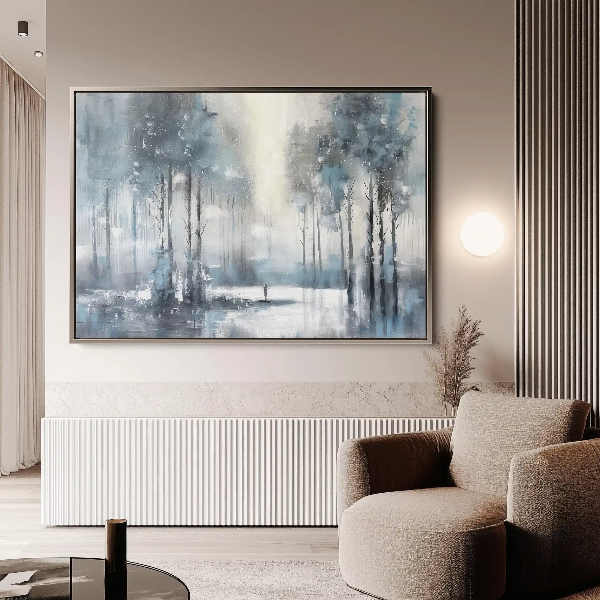 Floral 298 Canvas Art 60 x 40 cm / Black