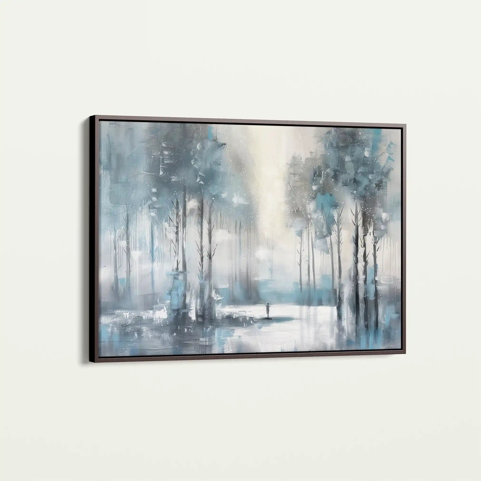 Floral 298 Canvas Art 60 x 40 cm / Black