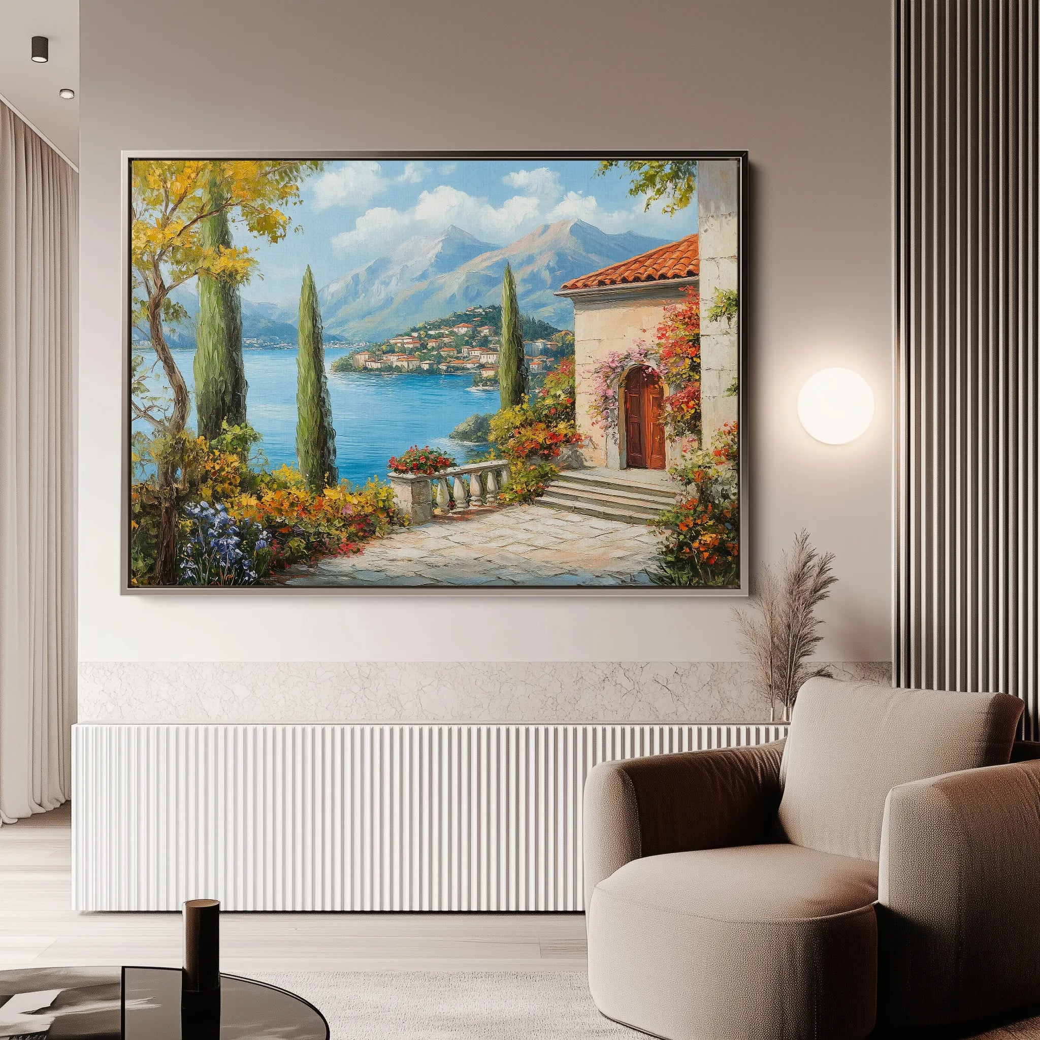 Landscape 298 Canvas Art 18" x 24" / 45 x 60 cm / Black