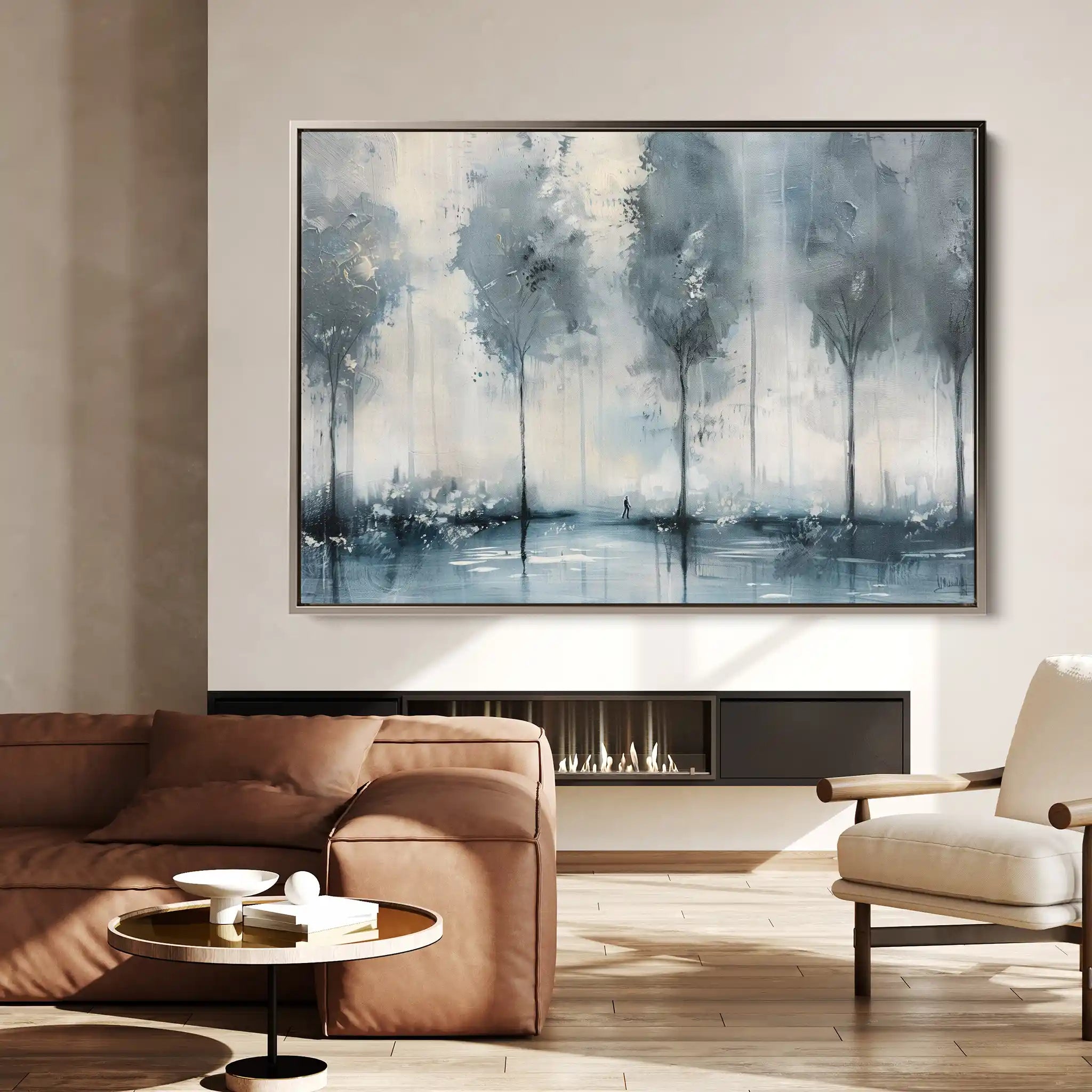 Floral 299 Canvas Art 60 x 40 cm / Black
