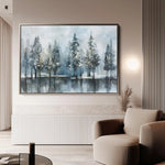 Floral 300 Canvas Art 60 x 40 cm / Black