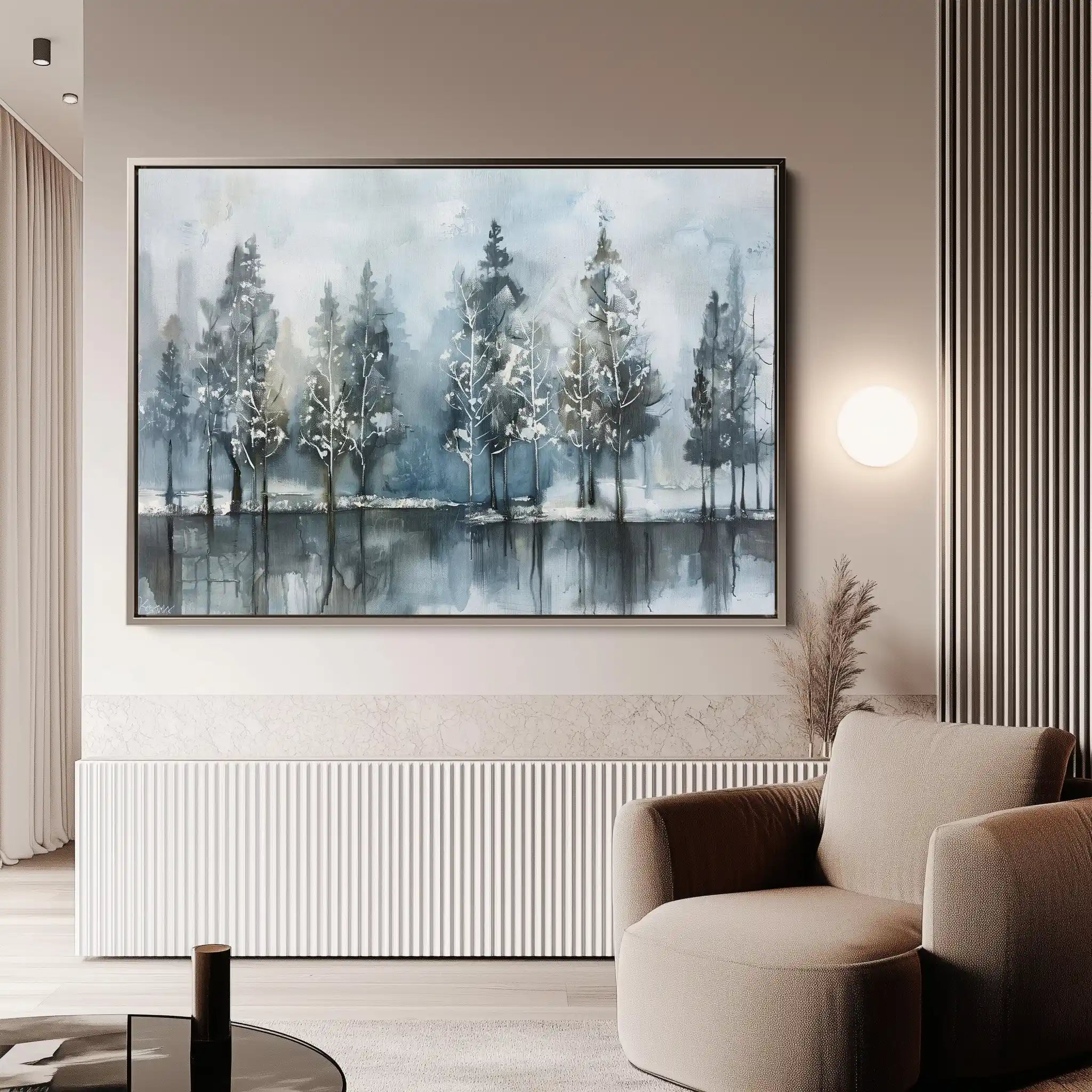 Floral 300 Canvas Art 60 x 40 cm / Black
