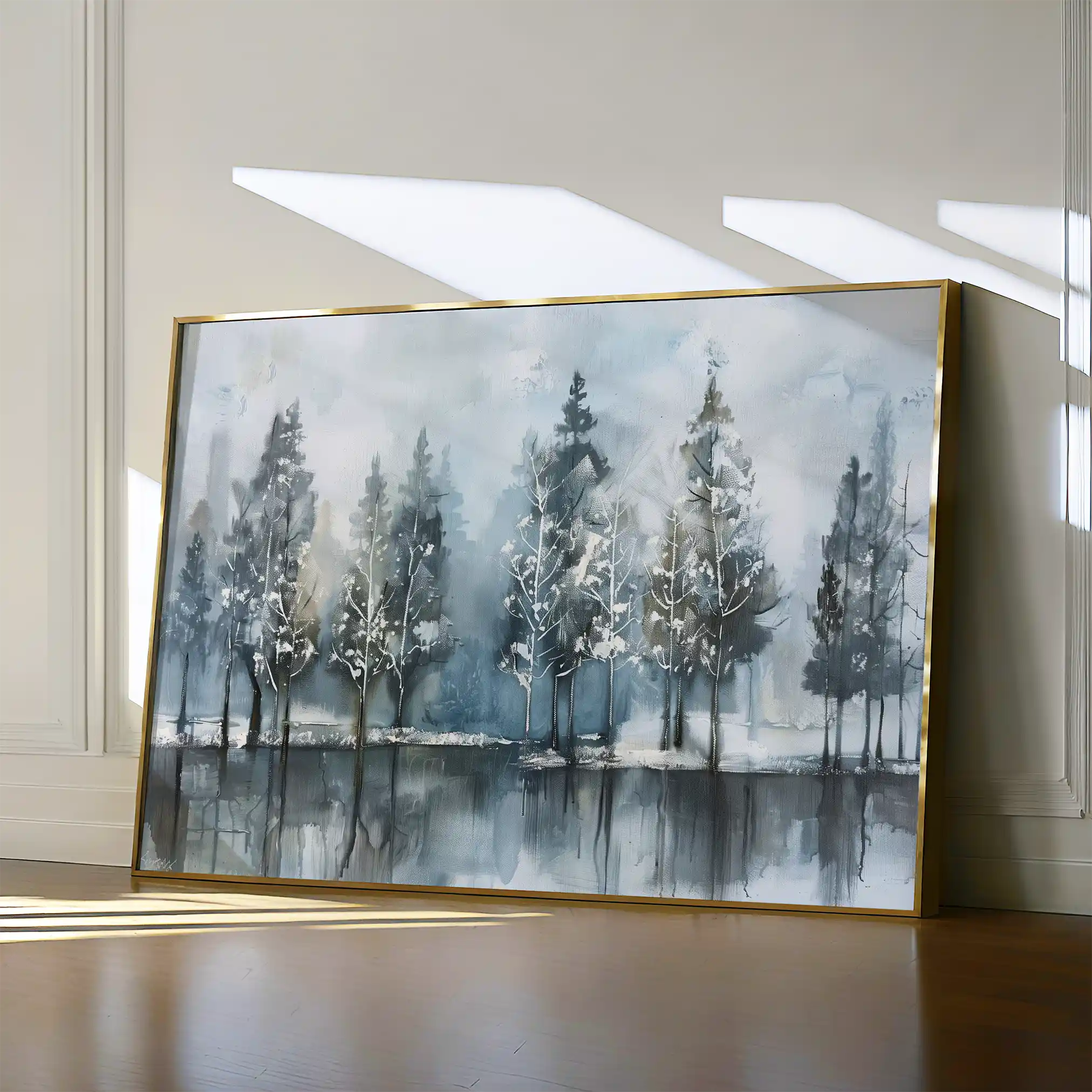 Floral 300 Canvas Art 60 x 40 cm / Black