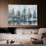 Floral 300 Canvas Art 60 x 40 cm / Black