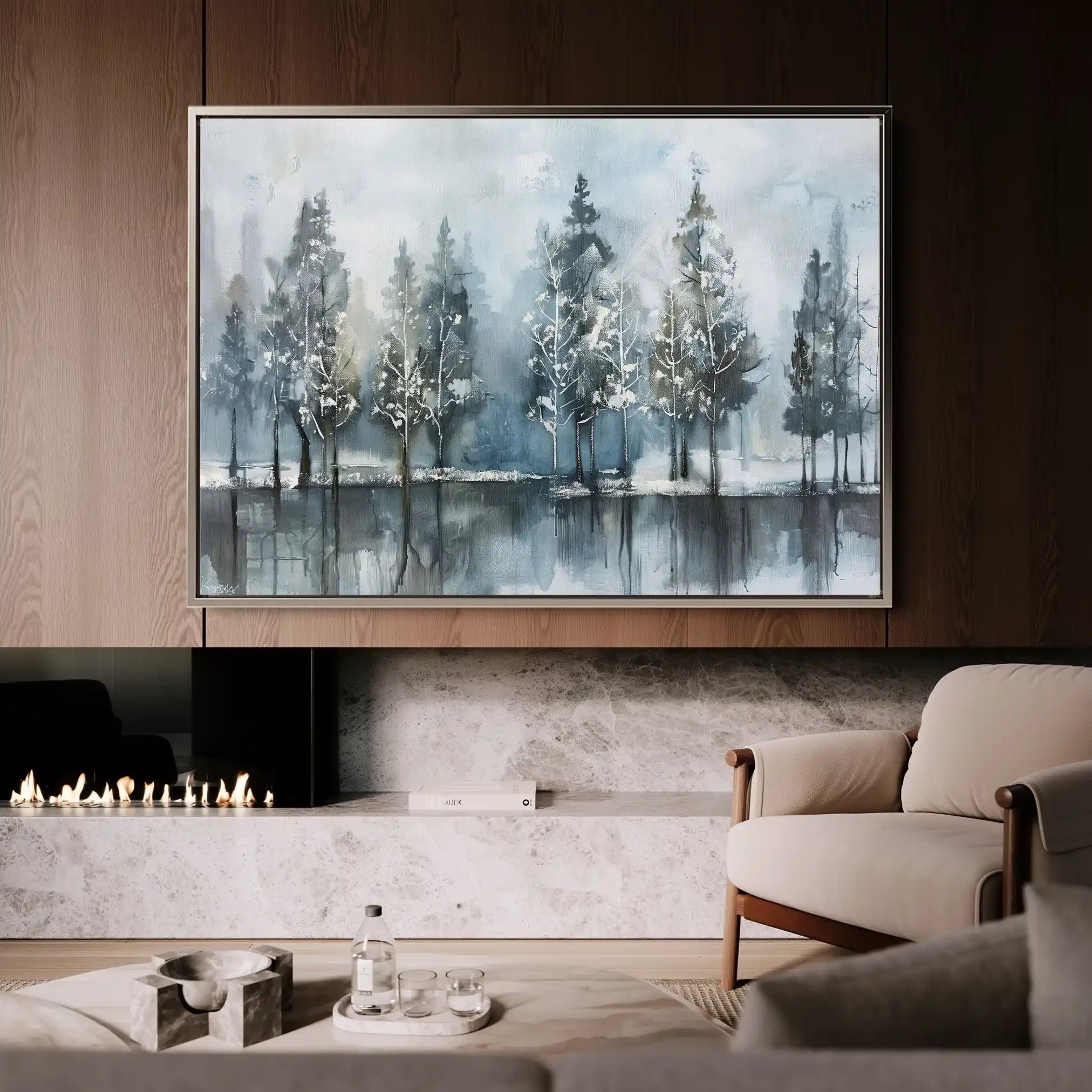 Floral 300 Canvas Art 60 x 40 cm / Black