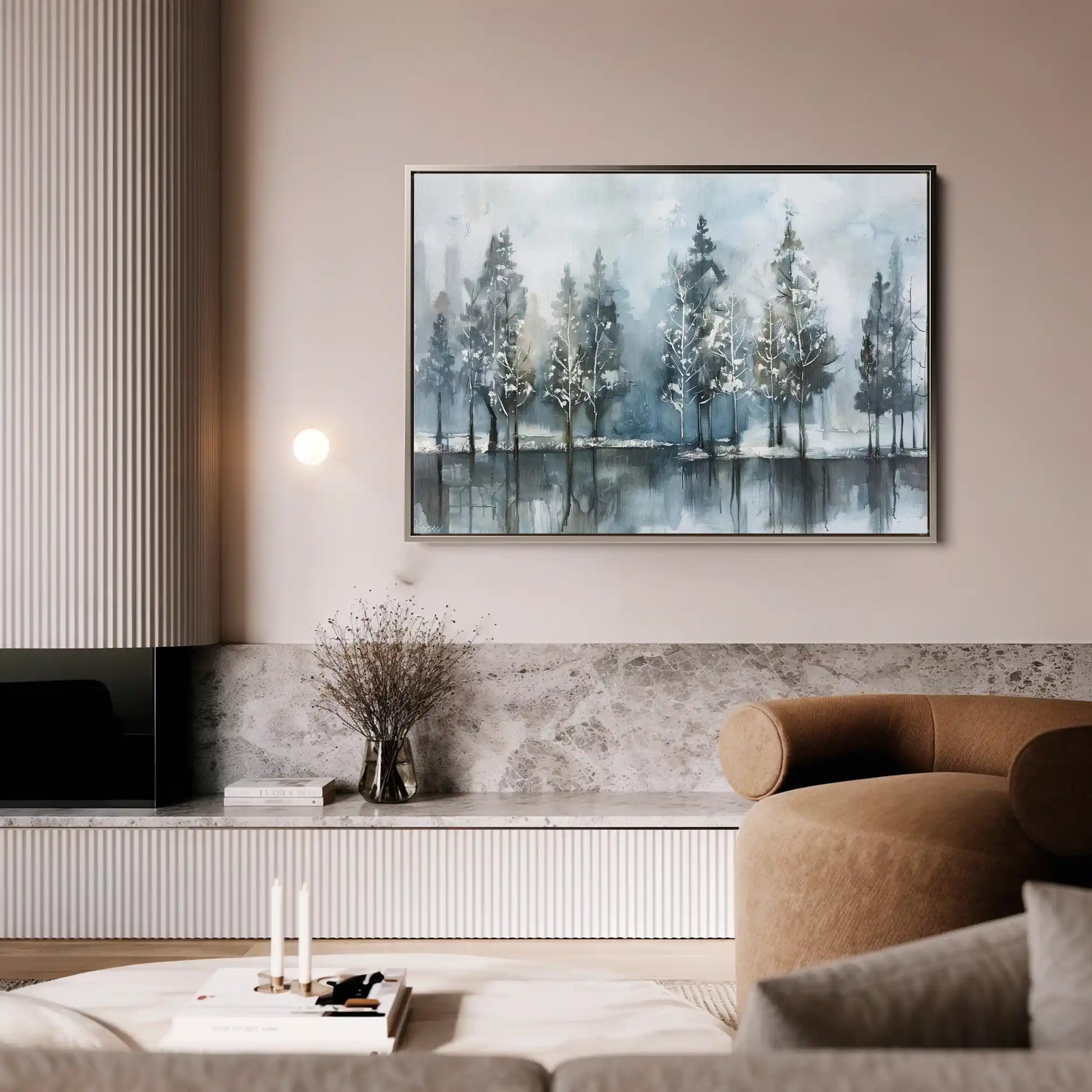 Floral 300 Canvas Art 60 x 40 cm / Black
