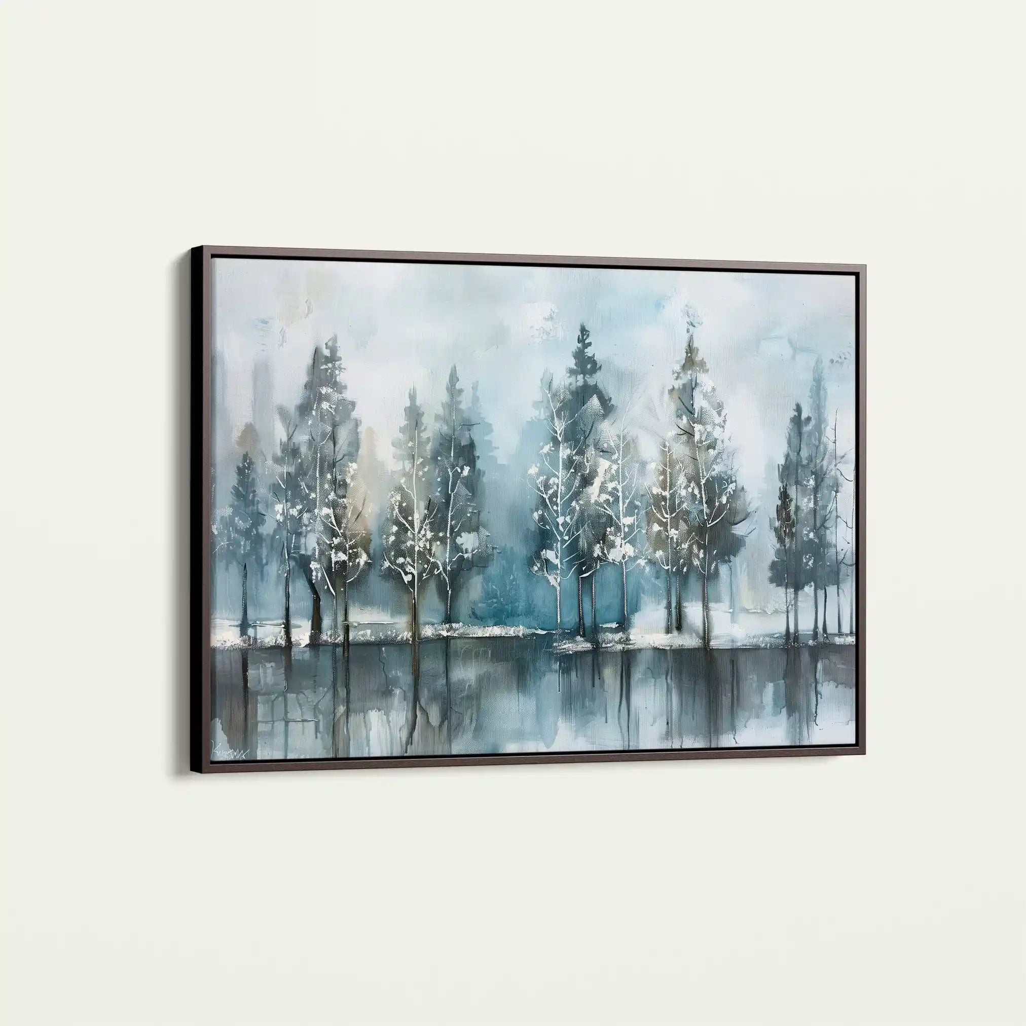 Floral 300 Canvas Art 60 x 40 cm / Black