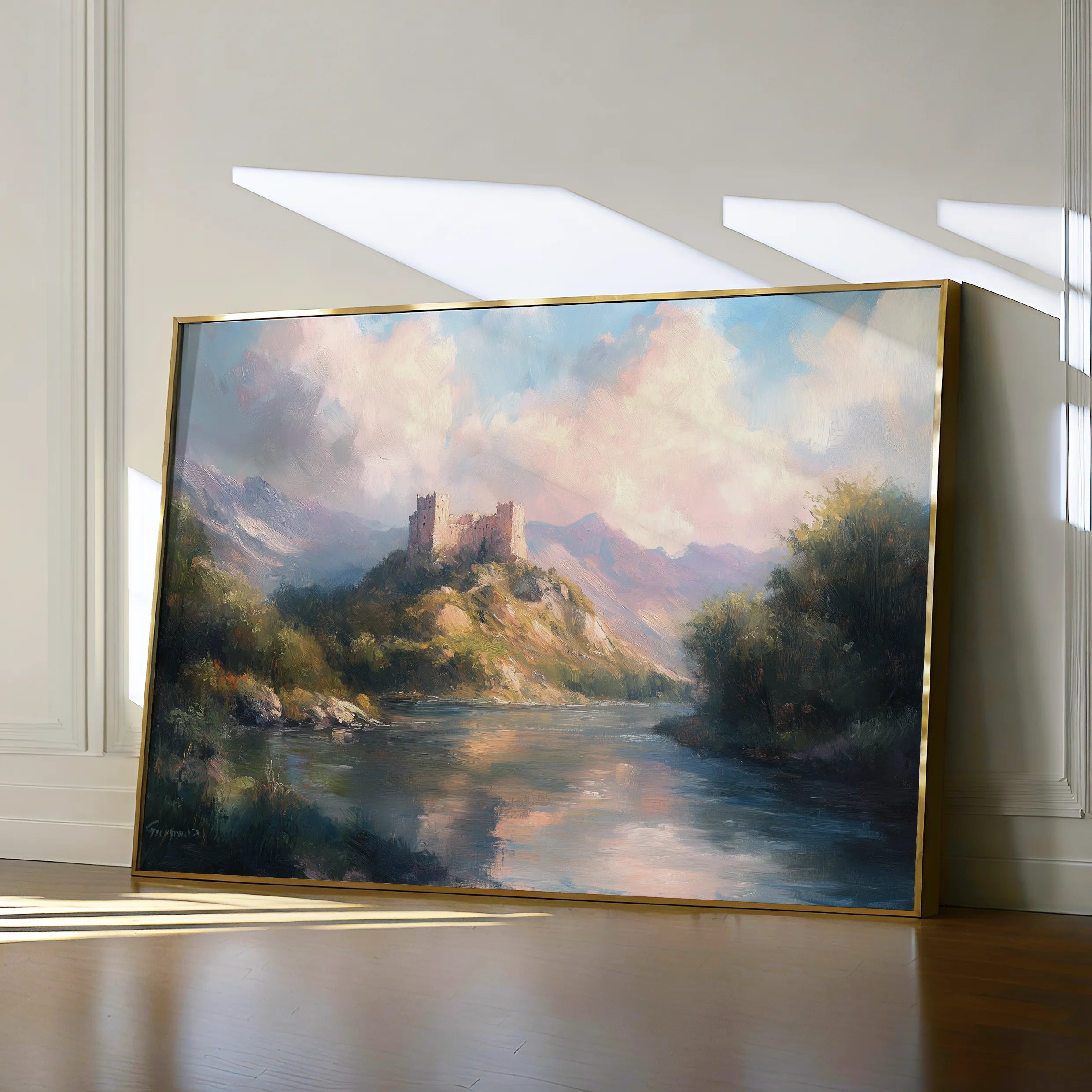 Landscape 300 Canvas Art 18" x 24" / 45 x 60 cm / Black