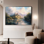 Landscape 300 Canvas Art 60 x 40 cm / Black