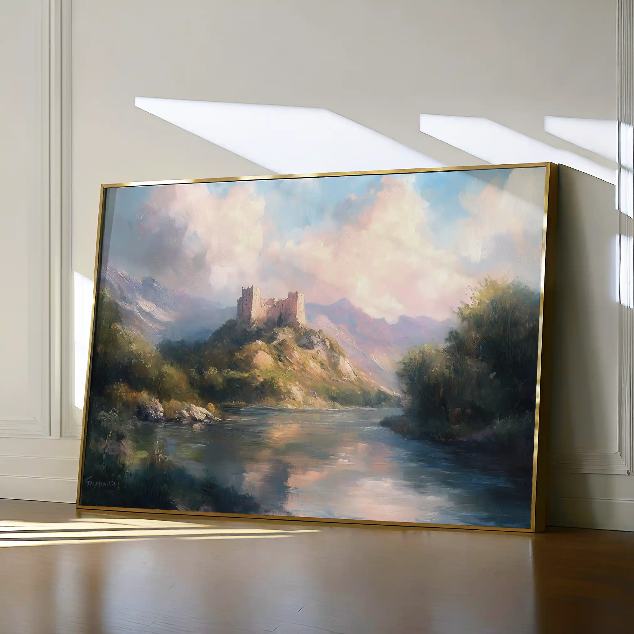 Landscape 300 Canvas Art 60 x 40 cm / Black